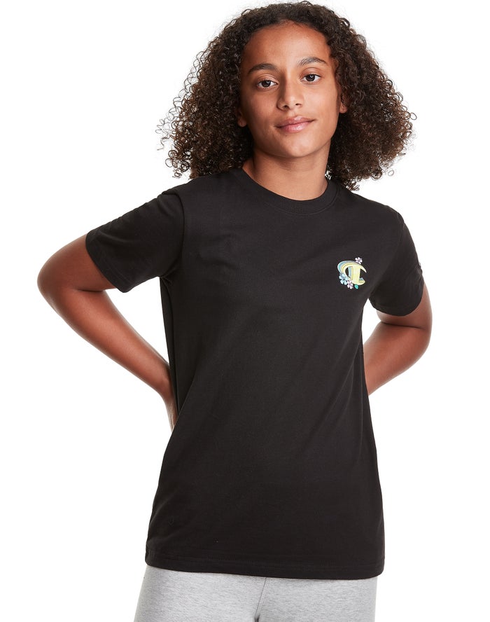 Camiseta Champion Niña - Classic Paradise ( Negras ) 1356402-CR